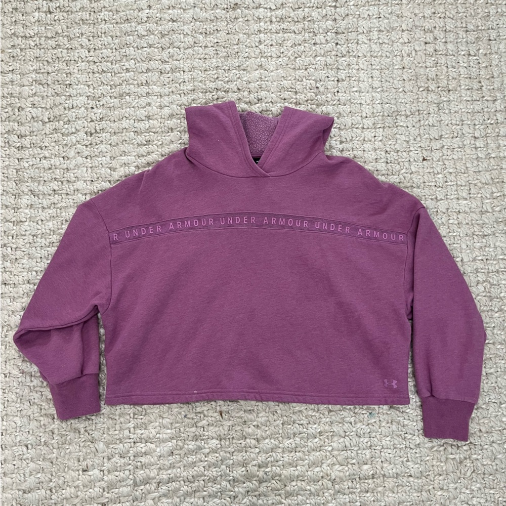 Under Armour Pink Cropped Hoodie